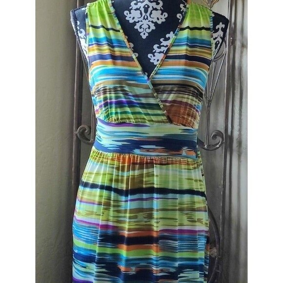 Mlle Gabrielle Sleeveless Maxi Dress Size M - Picture 9 of 12
